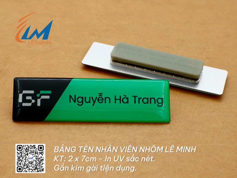 LÀM BẢNG TÊN ĐEO ÁO BẰNG NHÔM