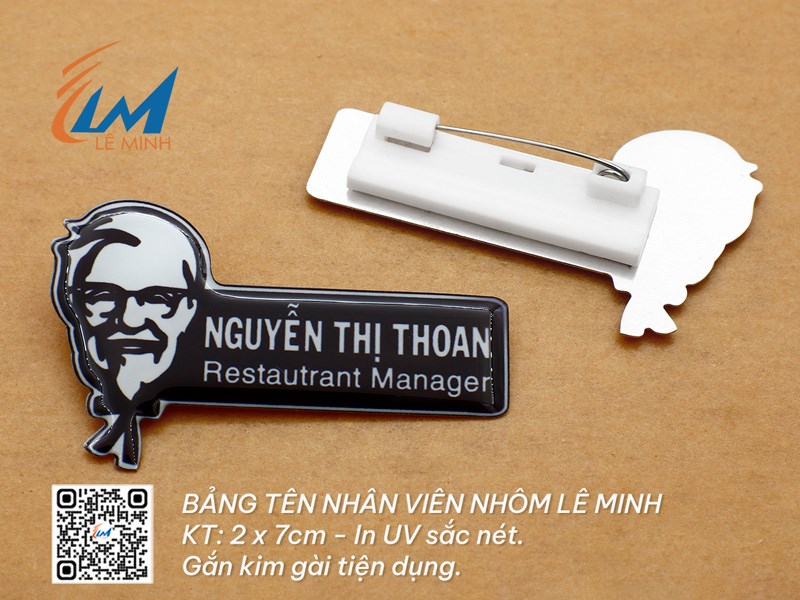 LÀM BẢNG TÊN ĐEO ÁO BẰNG NHÔM