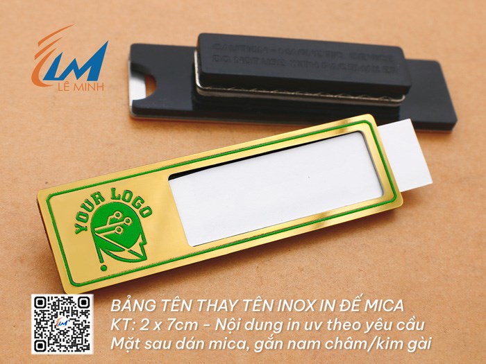 BẢNG TÊN THAY TÊN INOX IN UV DÁN MICA