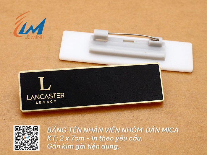 BẢNG TÊN NHÔM IN NHIỆT DÁN MICA