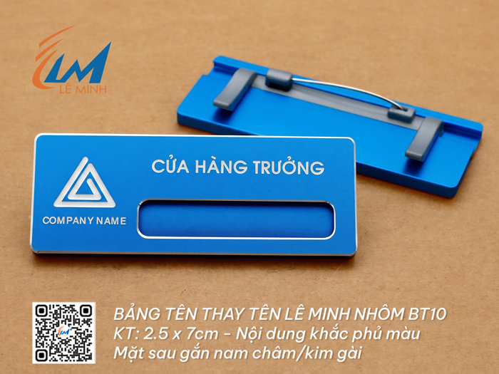 BẢNG TÊN THAY TÊN BT10/10A KHẮC ĐỔ MÀU