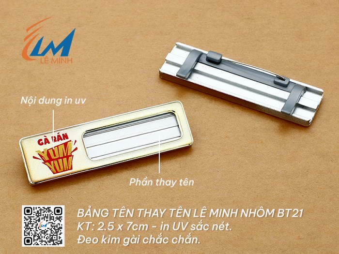 BẢNG TÊN THAY TÊN BẰNG NHÔM BT21