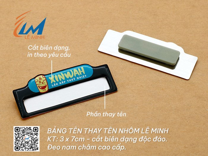 Bảng tên thay tên bằng nhôm tuỳ chỉnh