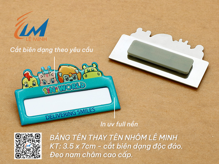 Bảng tên thay tên bằng nhôm tuỳ chỉnh