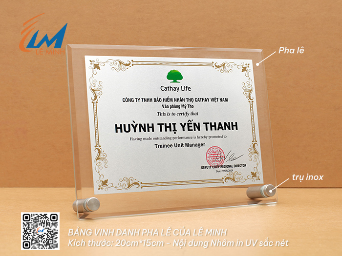 BẢNG VINH DANH PHA LÊ