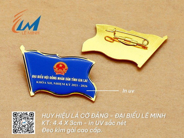 Huy hiệu lá cờ Đảng - Đại biểu 