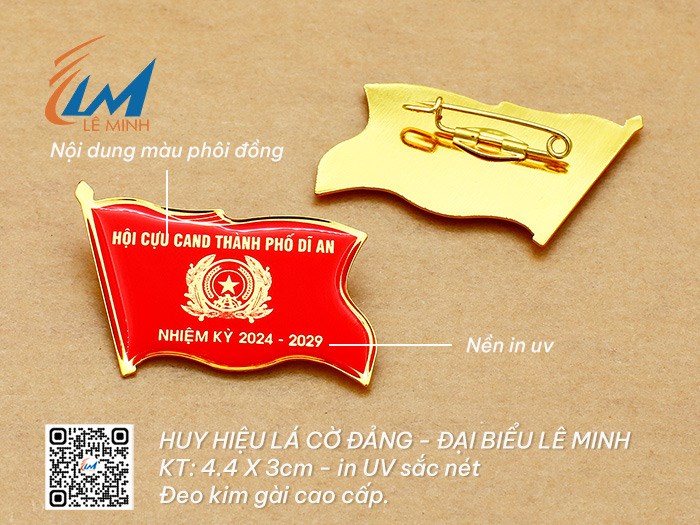 Huy hiệu lá cờ Đảng - Đại biểu 