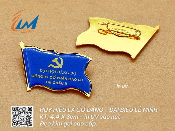 Huy hiệu lá cờ Đảng - Đại biểu 