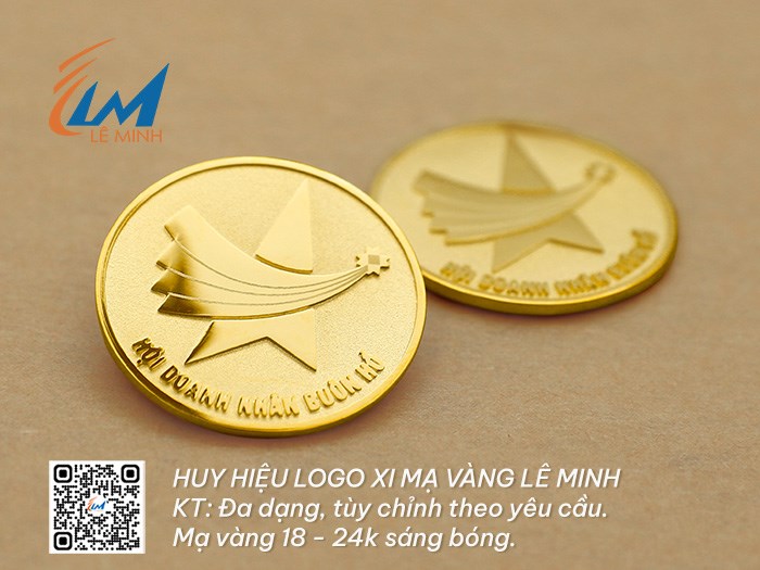 HUY HIỆU LOGO ĐÚC VÀ XI MẠ VÀNG