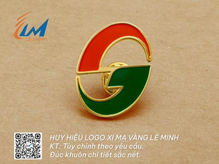 HUY HIỆU LOGO ĐỒNG ĐÚC KHUÔN MẠ VÀNG/BẠC VÔ MÀU THEO YÊU CẦU