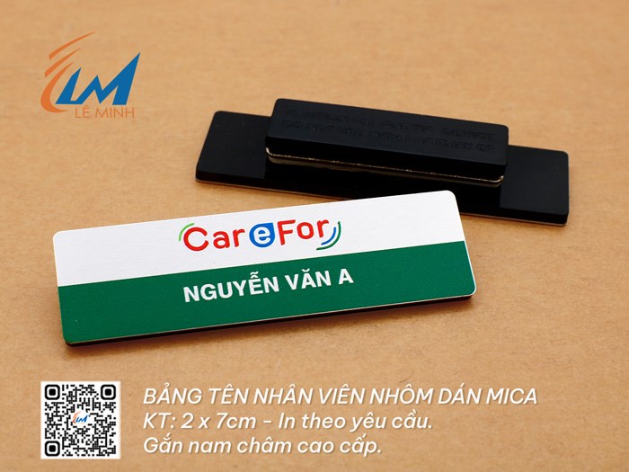 BẢNG TÊN NHÔM IN NHIỆT DÁN MICA