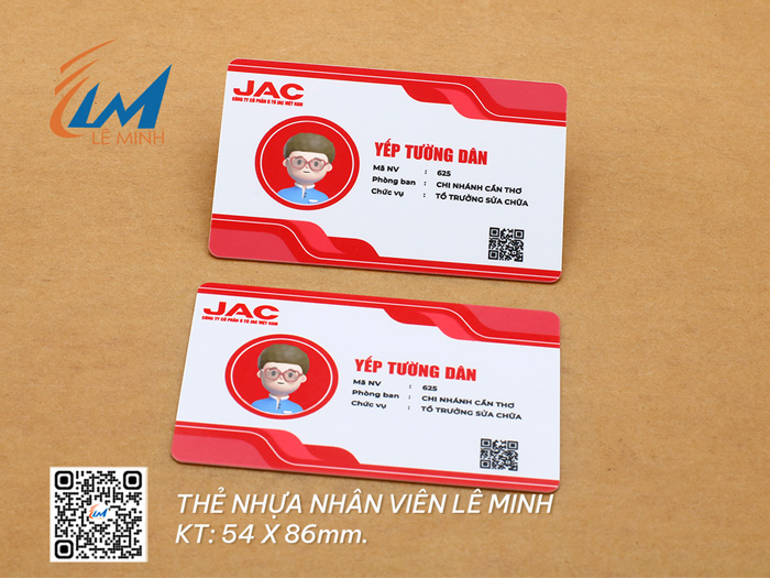 In Thẻ Nhựa Nhân Viên – Quy Trình, Chất Liệu Và Mẫu Thiết Kế Chuyên Nghiệp